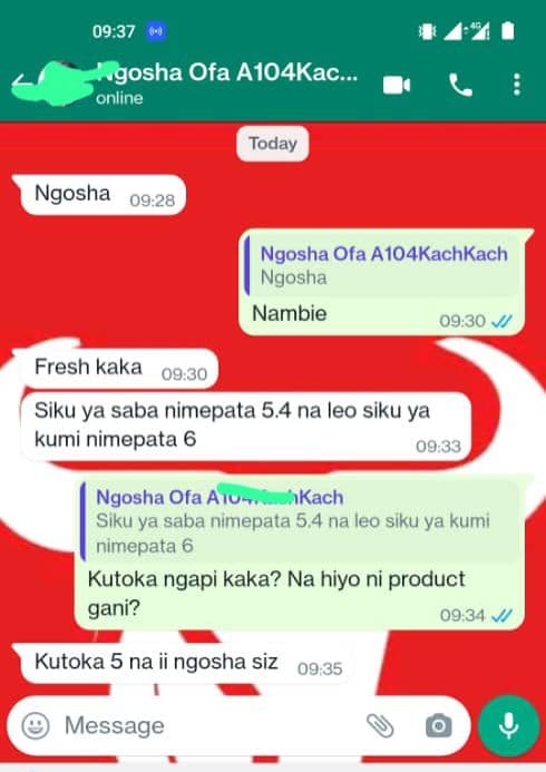Ngosha Size Results